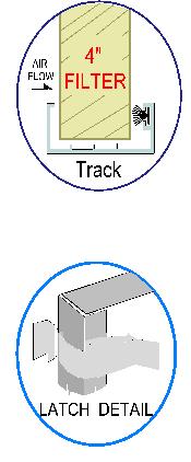 Filter Track and Latch Detail